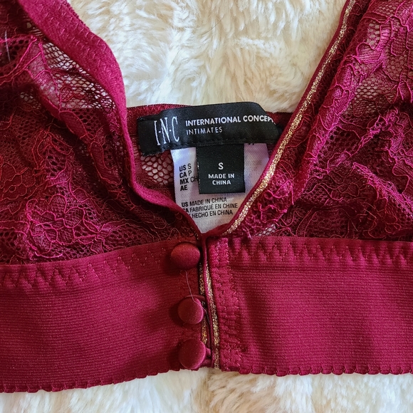 INC bralette with Lace and Button Detail - Picture 3 of 3